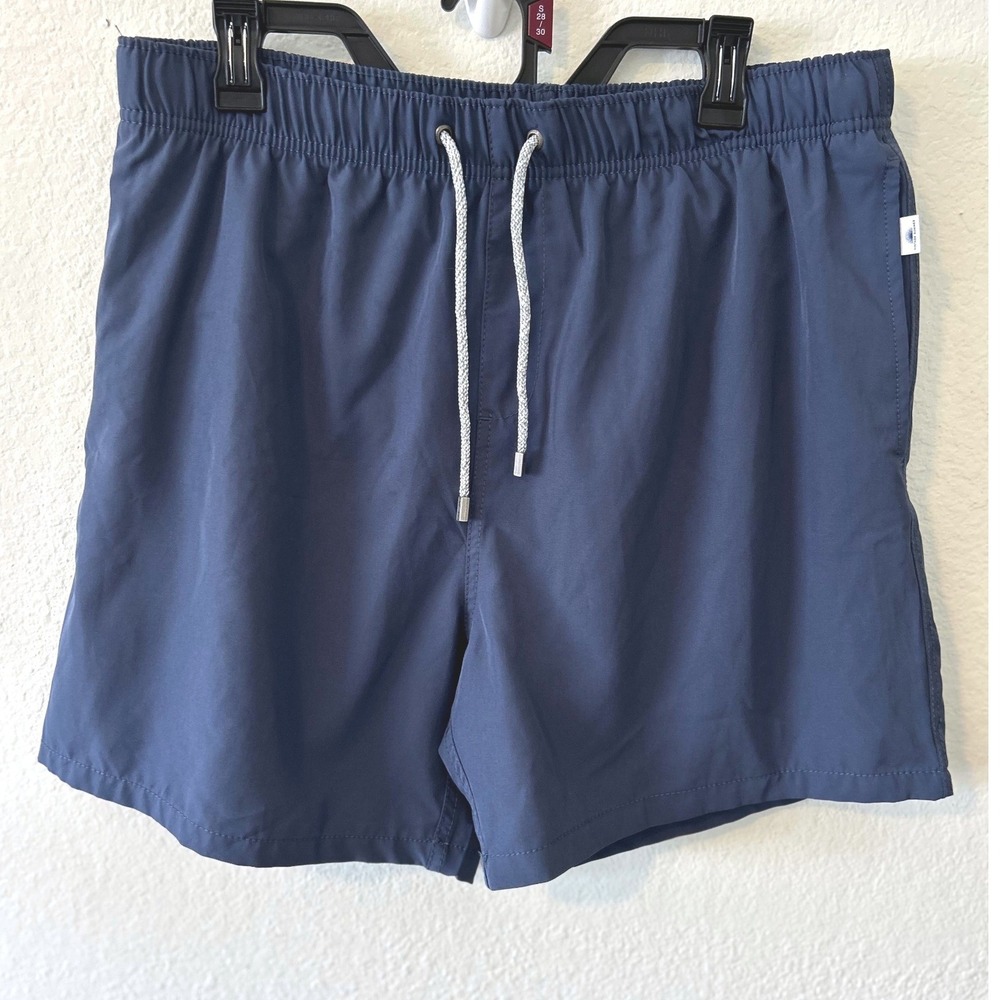 Vintage Summer Mens Navy Blue Swim Trunks Board Shorts XL